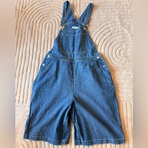 Y2K Denim Overall Shorts